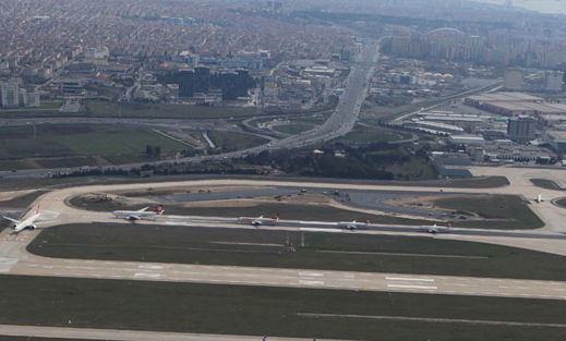 Atatürk Havalimanı pist çalışması